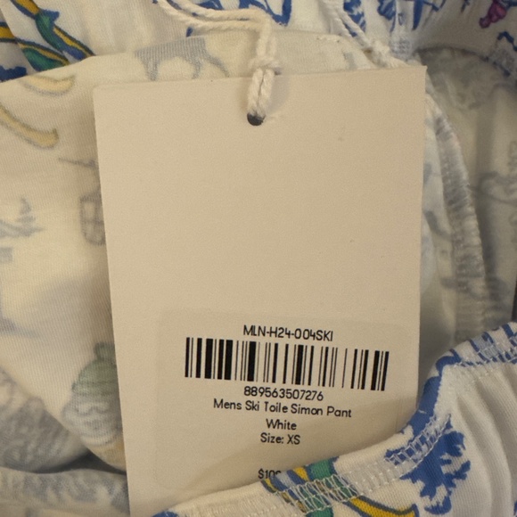Roller Rabbit NEW w/Tags Ski Toile Simon Pajama Pants Size Extra Small⛷️ - Picture 9 of 11